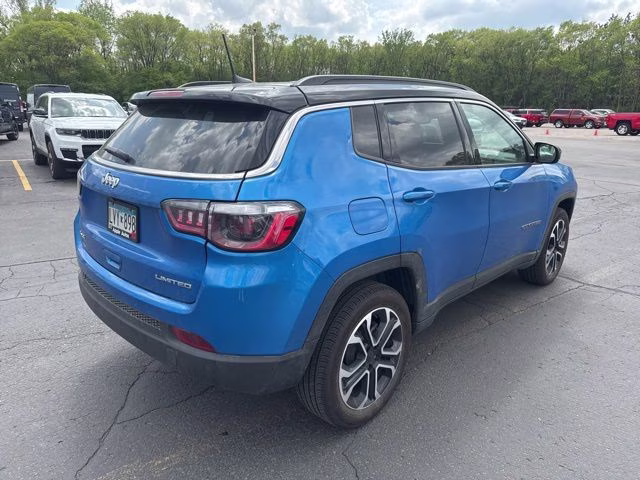 2024 Hydro Blue Pearlcoat Jeep Compass Limited 4X4 SUV