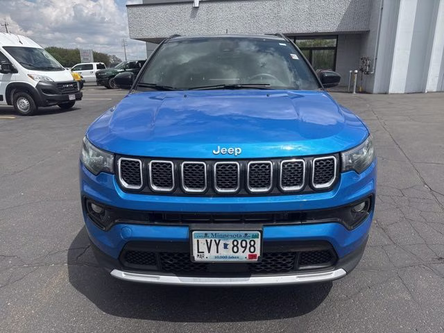 2024 Hydro Blue Pearlcoat Jeep Compass Limited 4X4 SUV