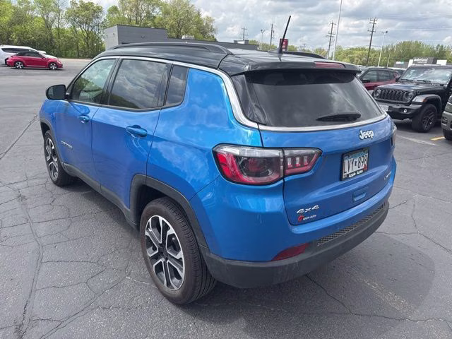 2024 Hydro Blue Pearlcoat Jeep Compass Limited 4X4 SUV