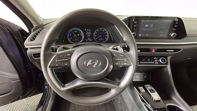 2022 Oxford Blue Hyundai Sonata Hybrid Blue FWD Sedan