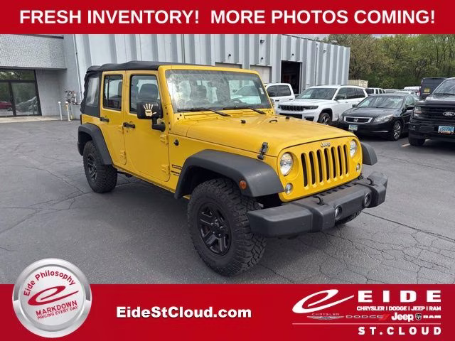 2015 Baja Yellow Clearcoat Jeep Wrangler Unlimited Sport 4X4 SUV