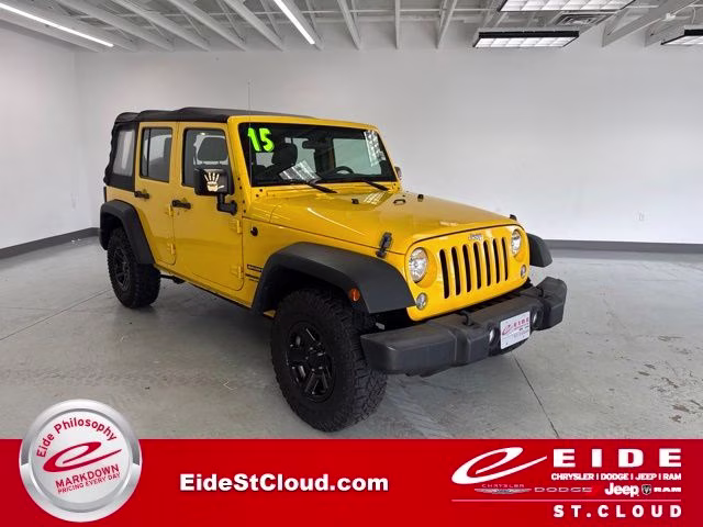 2015 Baja Yellow Clearcoat Jeep Wrangler Unlimited Sport 4X4 SUV