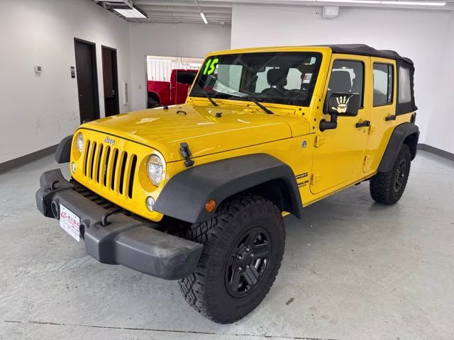 2015 Baja Yellow Clearcoat Jeep Wrangler Unlimited Sport 4X4 SUV