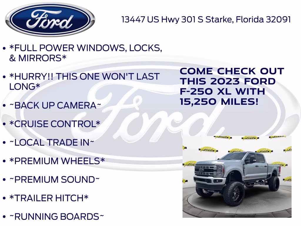 2023 Silver Metallic Ford Super Duty F-250 SRW XL WICKED CUSTOMS 4X4 Truck