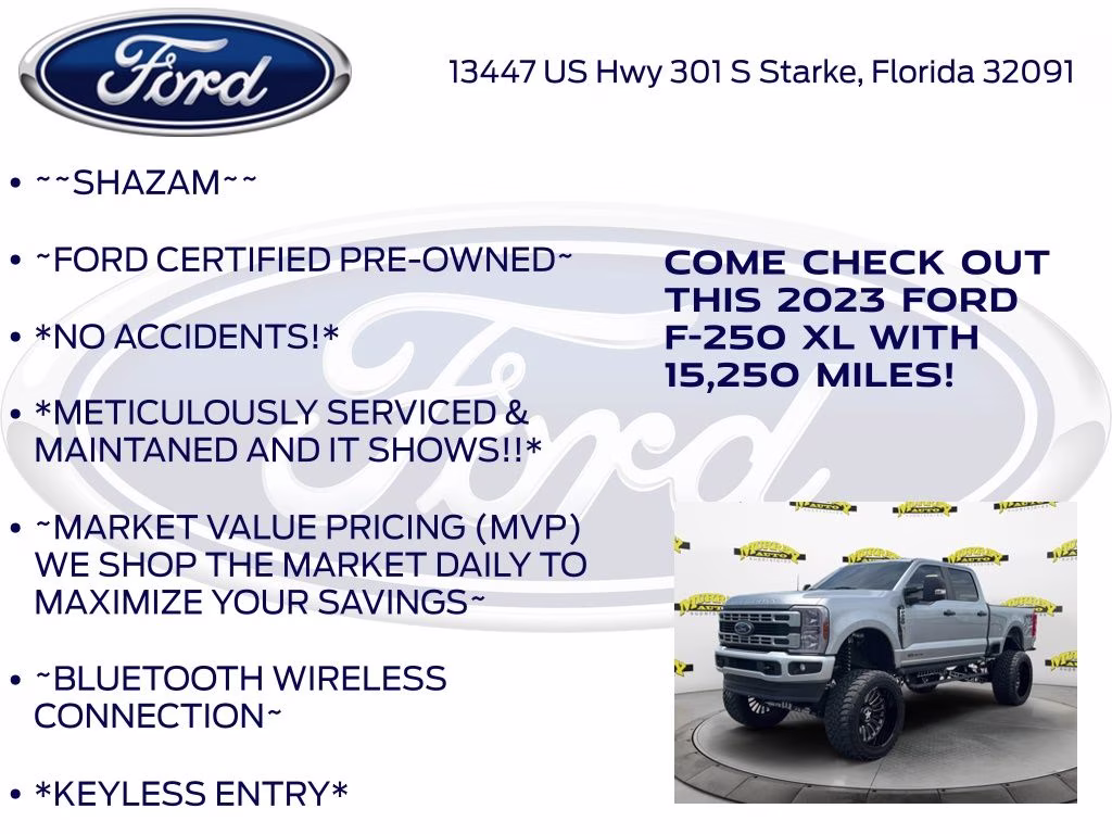 2023 Silver Metallic Ford Super Duty F-250 SRW XL WICKED CUSTOMS 4X4 Truck