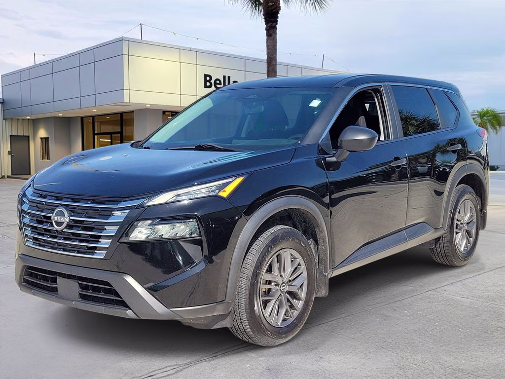 2024 Super Black Nissan Rogue S FWD SUV