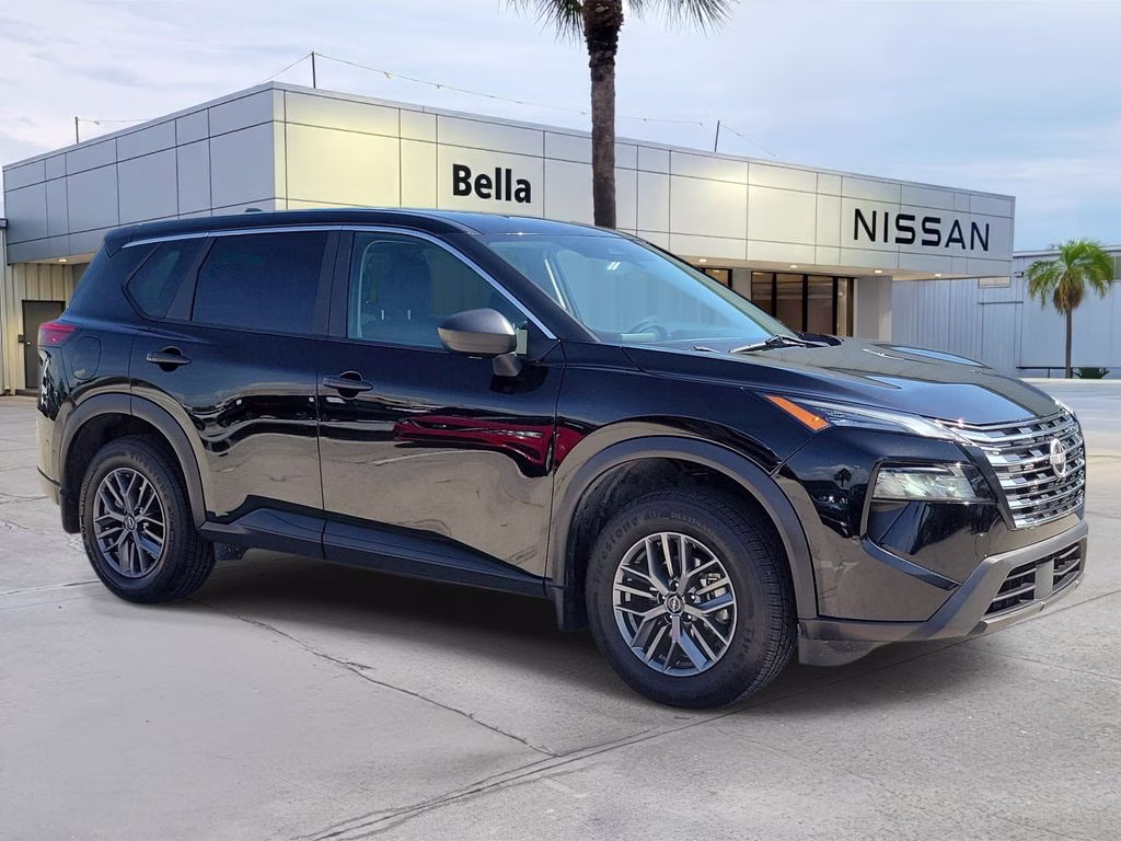 2024 Super Black Nissan Rogue S FWD SUV