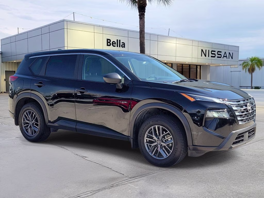 2024 Super Black Nissan Rogue S FWD SUV