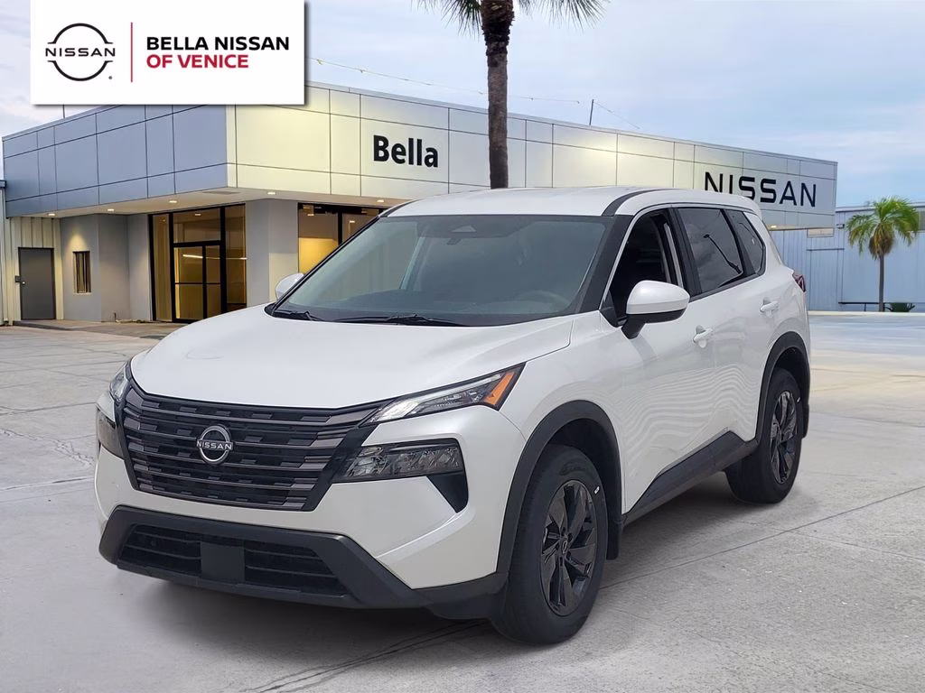 2026 Everest White Pearl Tricoat Nissan Rogue SV AWD SUV