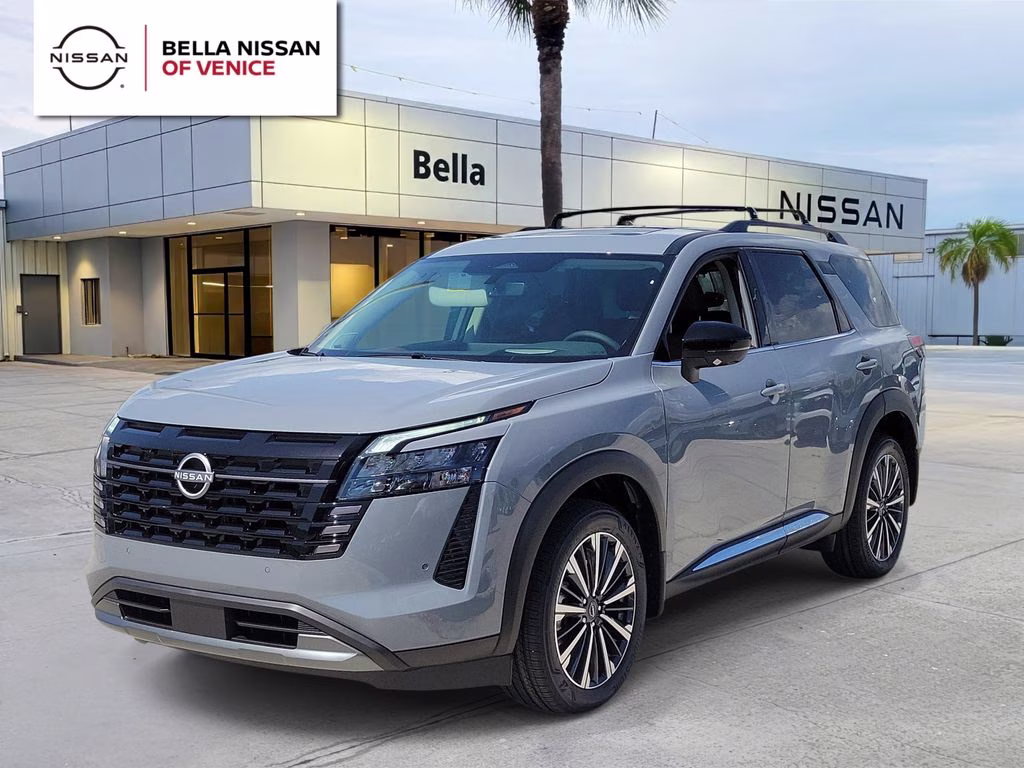 2026 Boulder Gray Pearl Nissan Pathfinder Platinum 4X4 SUV