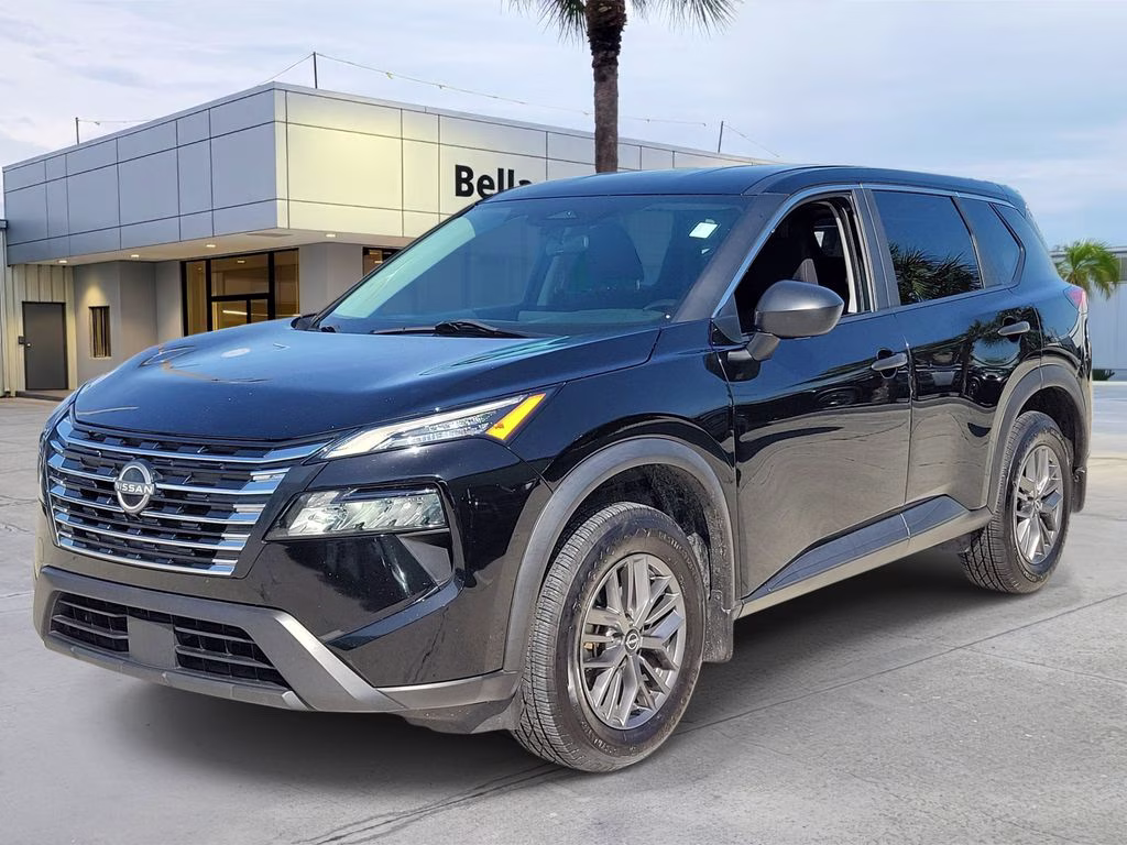 2024 Super Black Nissan Rogue S FWD SUV