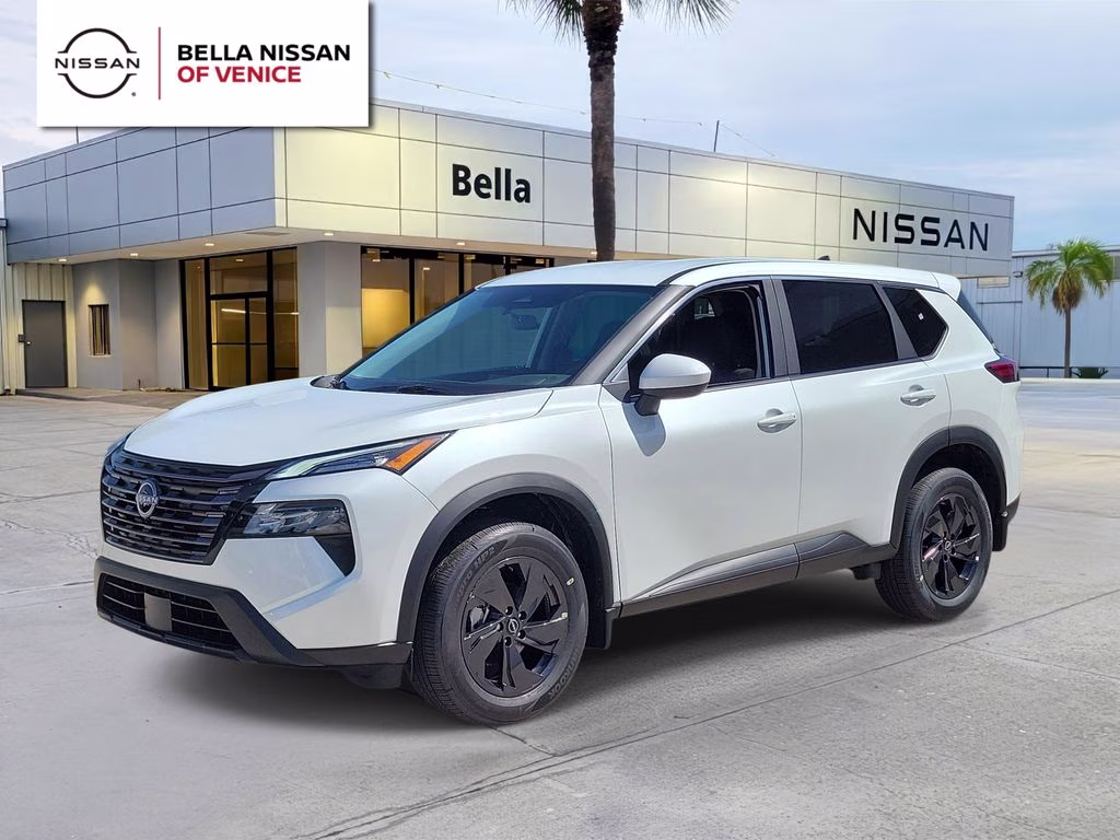 2026 Everest White Pearl Tricoat Nissan Rogue SV AWD SUV
