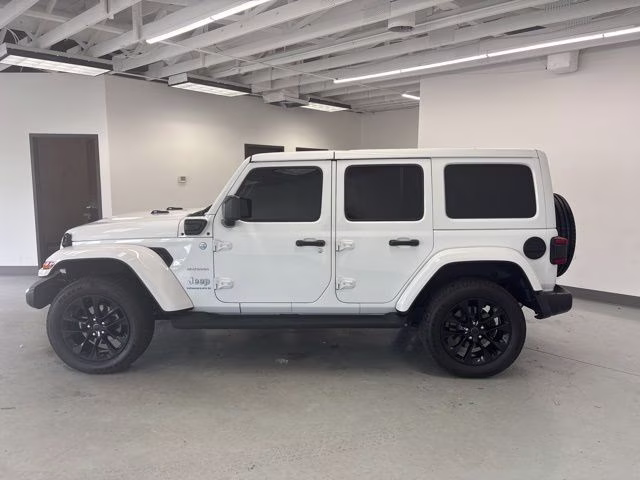 2024 Bright White Clearcoat Jeep Wrangler Sahara 4xe 4X4 SUV