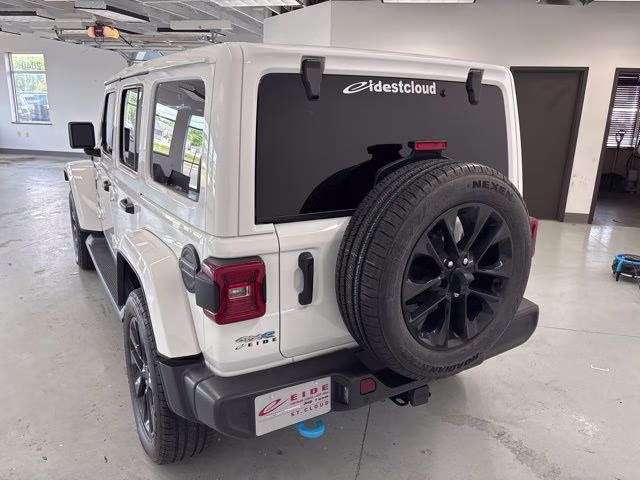 2024 Bright White Clearcoat Jeep Wrangler Sahara 4xe 4X4 SUV