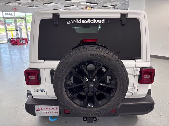 2024 Bright White Clearcoat Jeep Wrangler Sahara 4xe 4X4 SUV