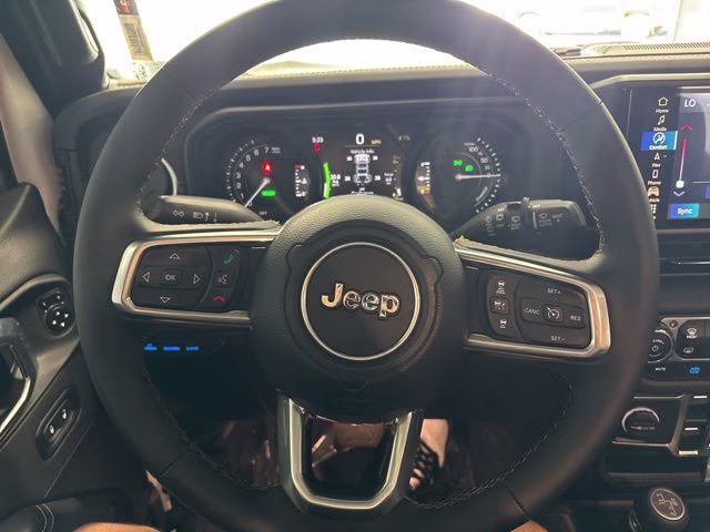 2024 Bright White Clearcoat Jeep Wrangler Sahara 4xe 4X4 SUV