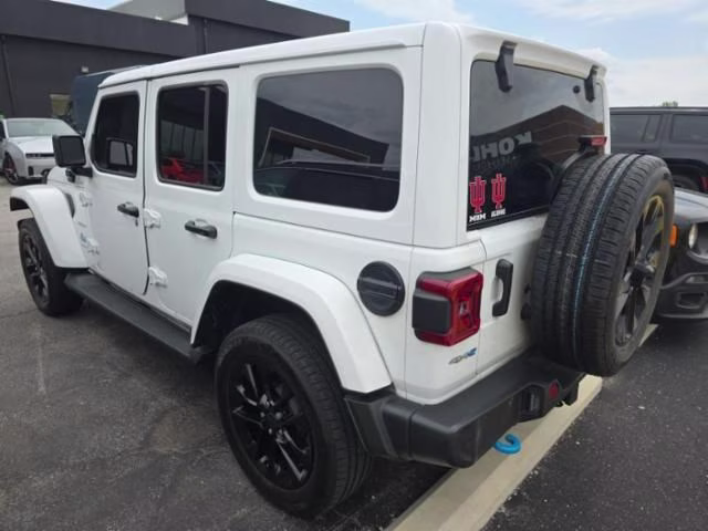 2024 Bright White Clearcoat Jeep Wrangler Sahara 4xe 4X4 SUV