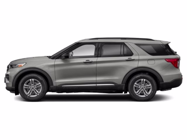 2021 Silver Ford Explorer XLT RWD SUV