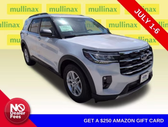 2026 Space White Metallic Ford Explorer Active RWD SUV