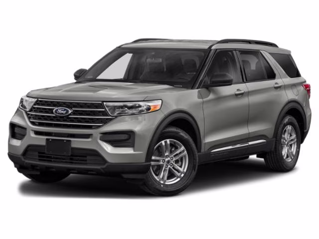 2021 Silver Ford Explorer XLT RWD SUV