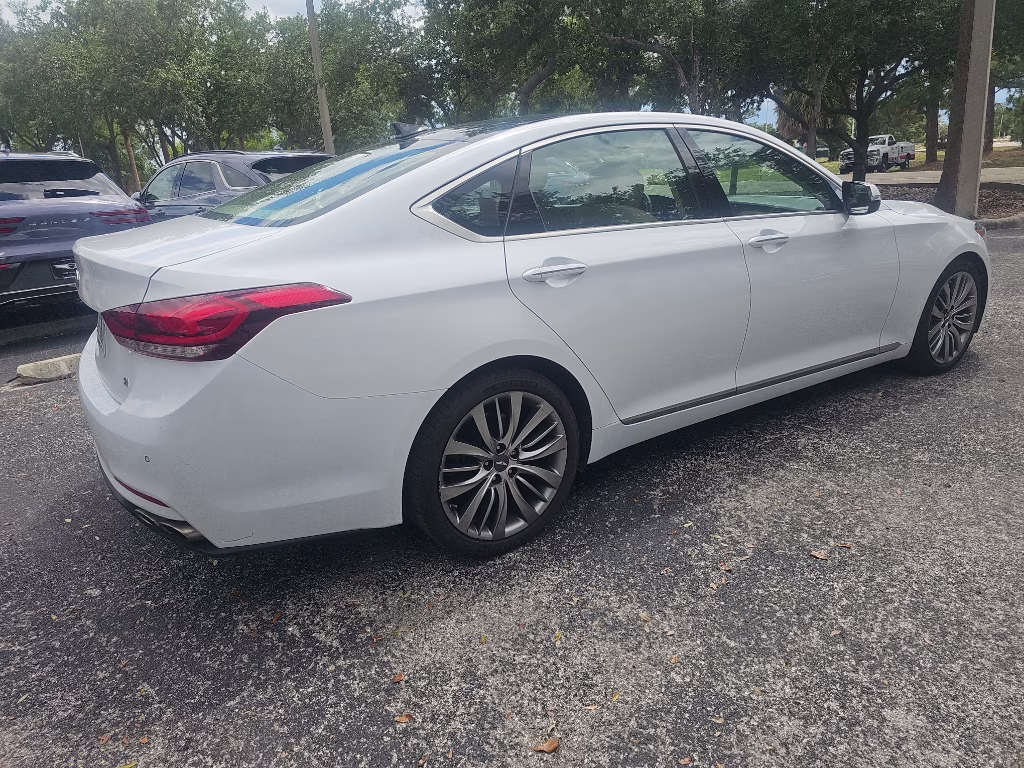 2015 Casablanca White Hyundai Genesis 5.0L RWD Sedan