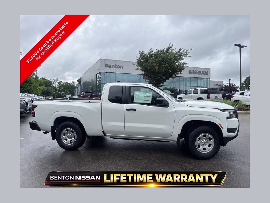 2026 Glacier White Nissan Frontier S RWD Truck