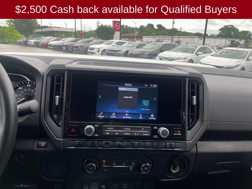 2026 Glacier White Nissan Frontier S RWD Truck