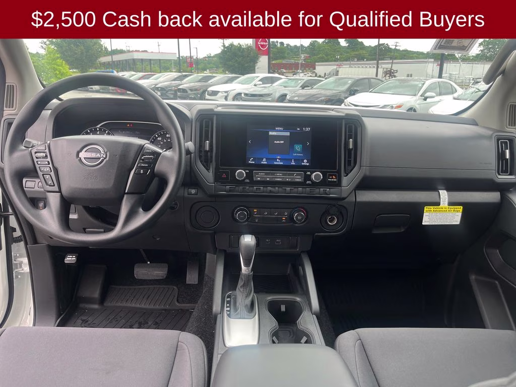 2026 Glacier White Nissan Frontier S RWD Truck