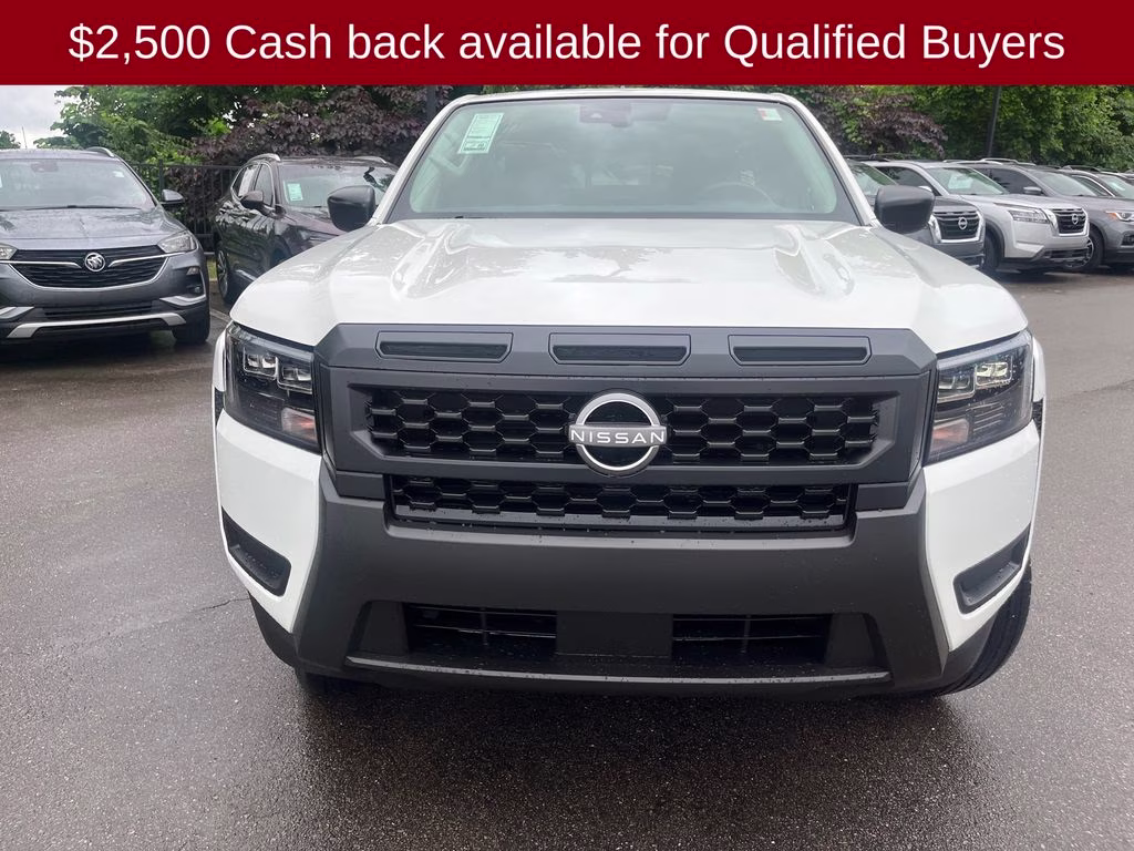 2026 Glacier White Nissan Frontier S RWD Truck