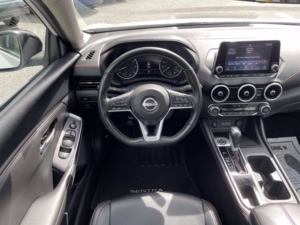 2024 Aspen White Tricoat/Super Black Nissan Sentra SR FWD Sedan