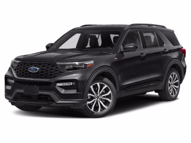 2024 Black Metallic Ford Explorer ST-Line 4X4 SUV