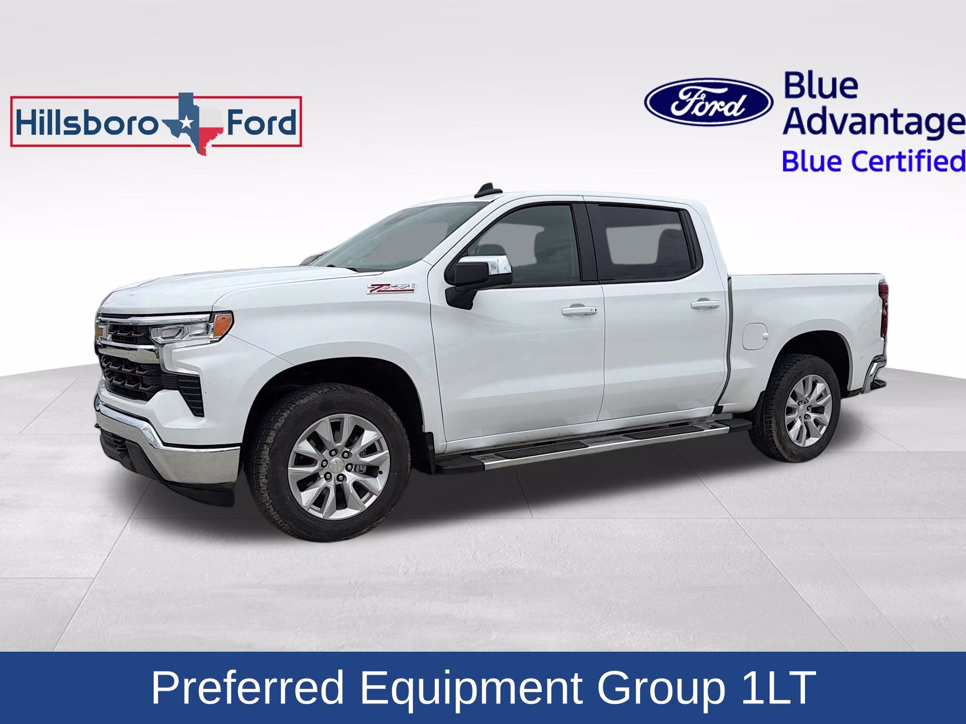 2025 Summit White Chevrolet Silverado 1500 LT 4X4 Truck
