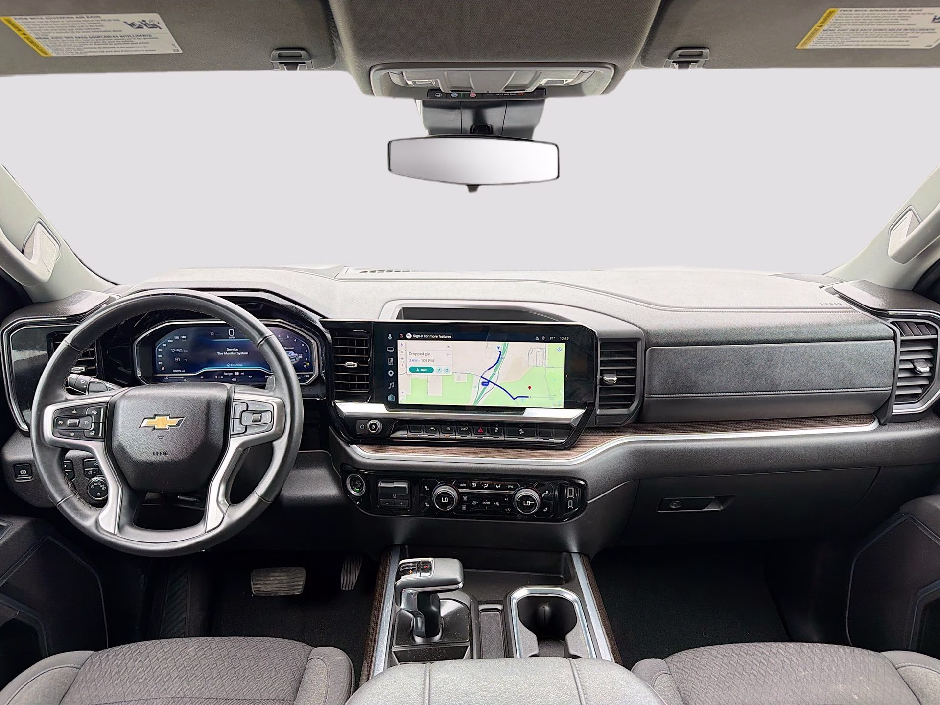 2025 Summit White Chevrolet Silverado 1500 LT 4X4 Truck