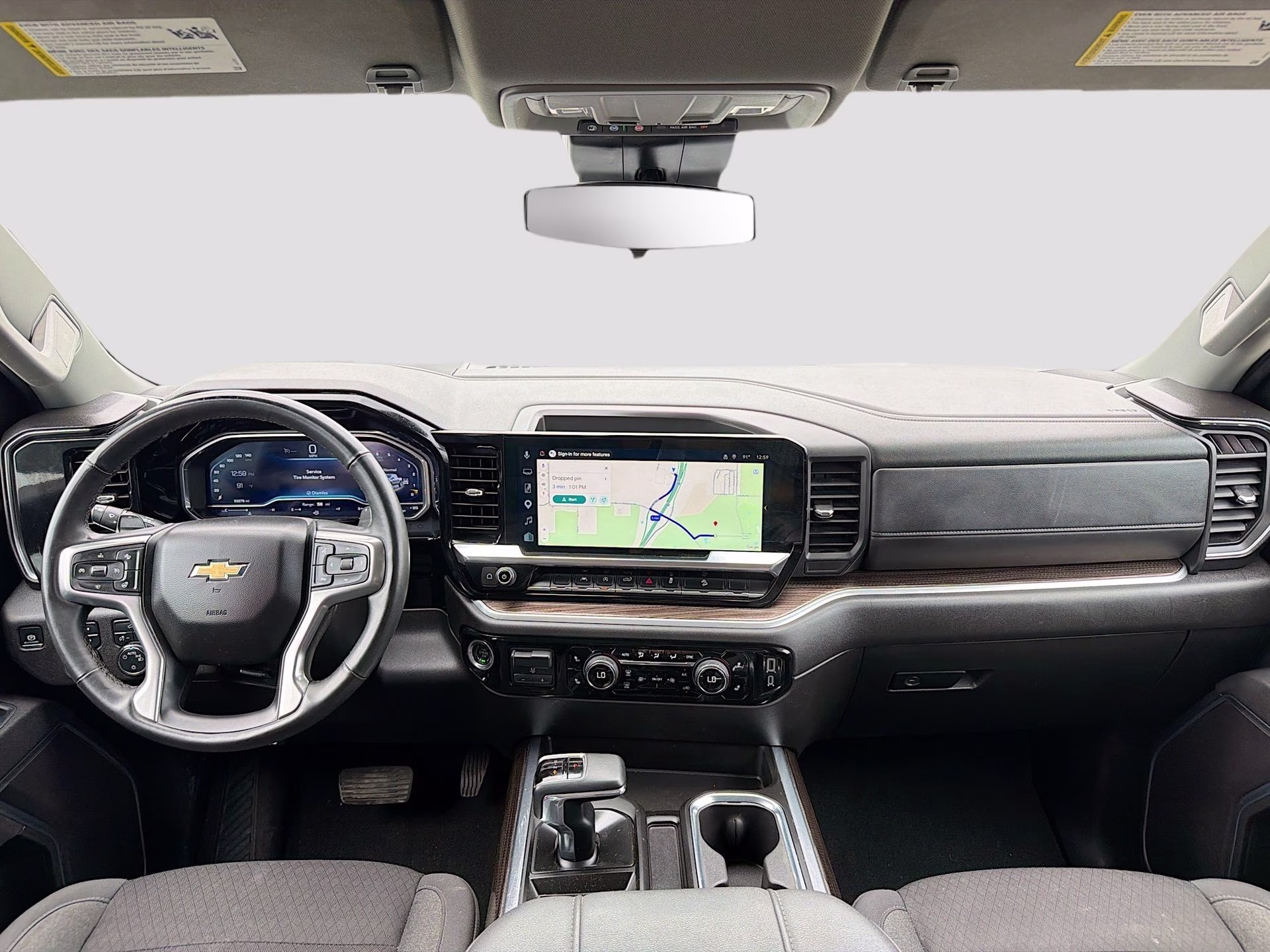 2025 Summit White Chevrolet Silverado 1500 LT 4X4 Truck