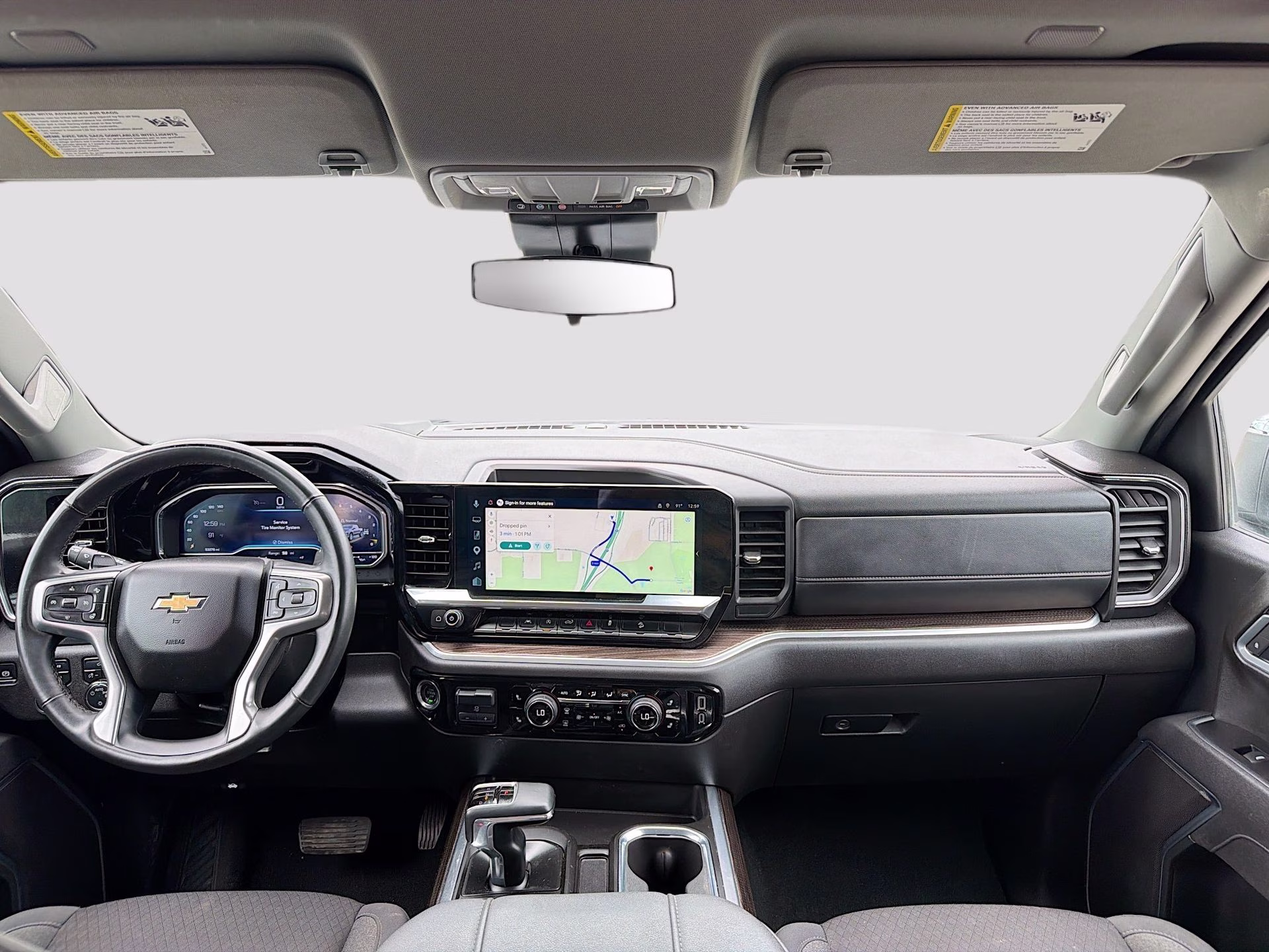 2025 Summit White Chevrolet Silverado 1500 LT 4X4 Truck