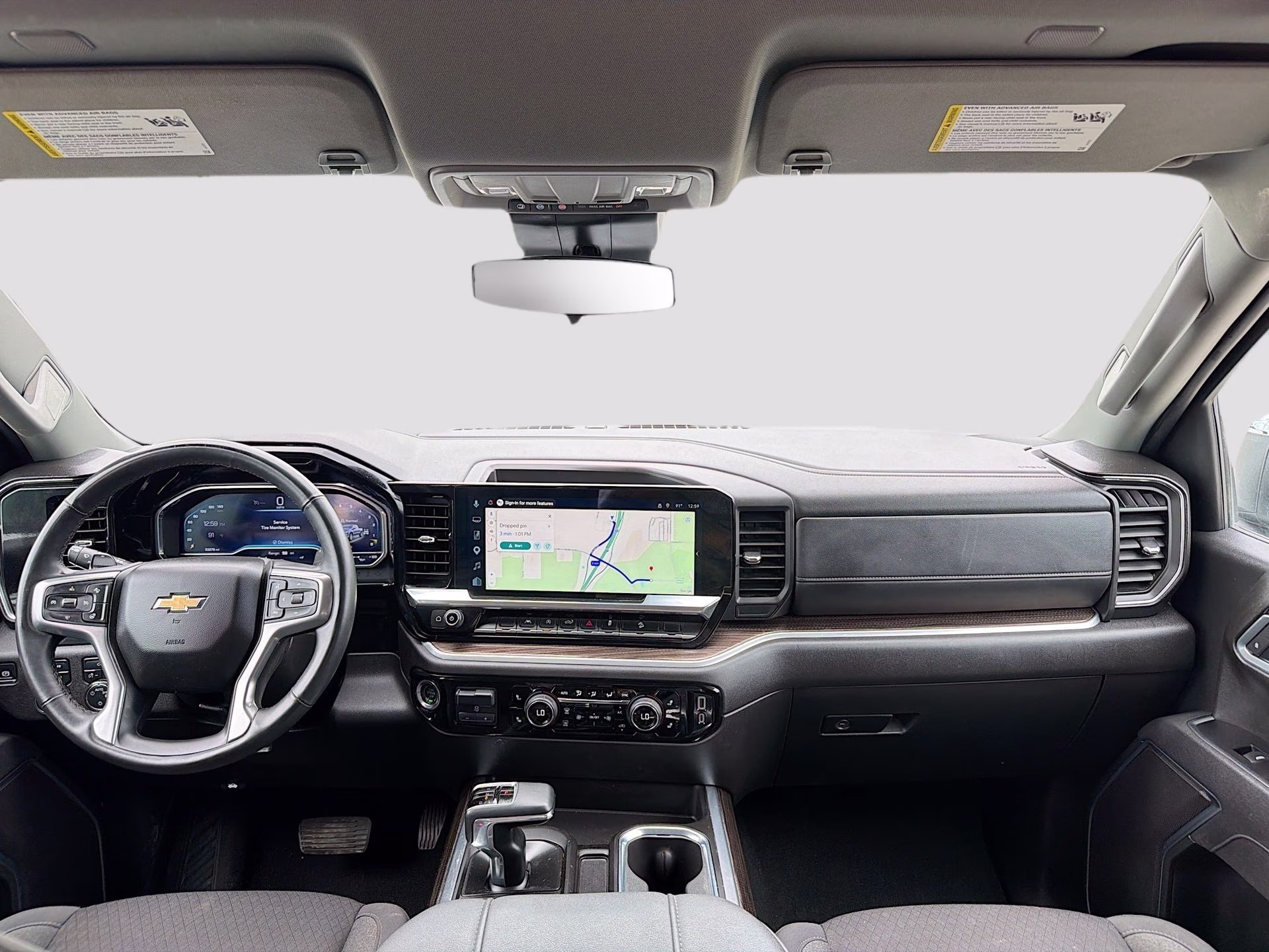 2025 Summit White Chevrolet Silverado 1500 LT 4X4 Truck