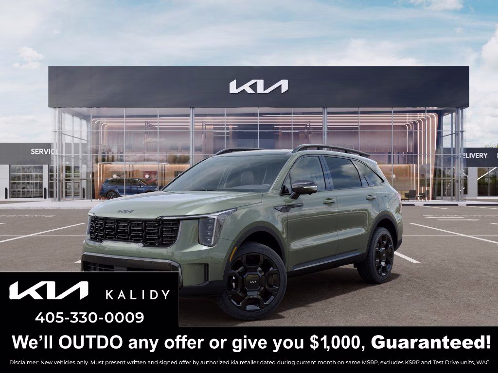 2026 Green Kia Sorento X-Line SX Prestige AWD SUV