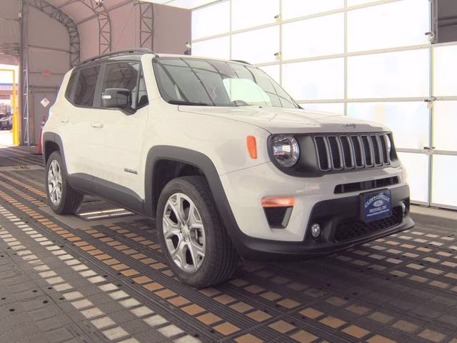 2022 Alpine White Clearcoat Jeep Renegade Limited 4X4 SUV