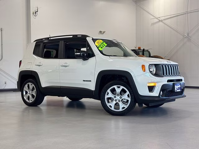 2022 Alpine White Clearcoat Jeep Renegade Limited 4X4 SUV
