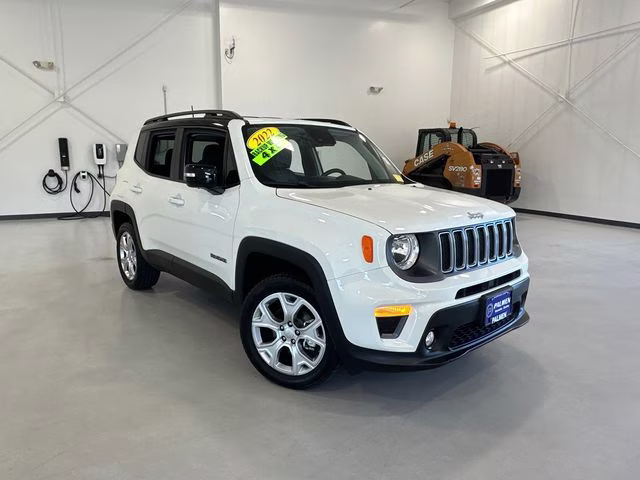 2022 Alpine White Clearcoat Jeep Renegade Limited 4X4 SUV