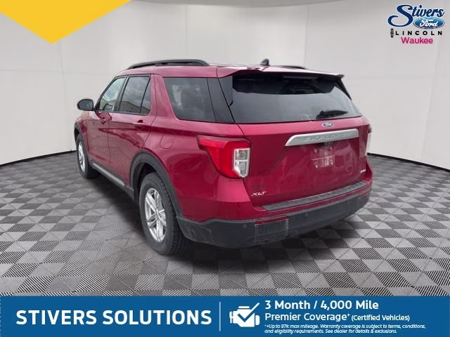2021 Red Metallic Ford Explorer XLT 4X4 SUV