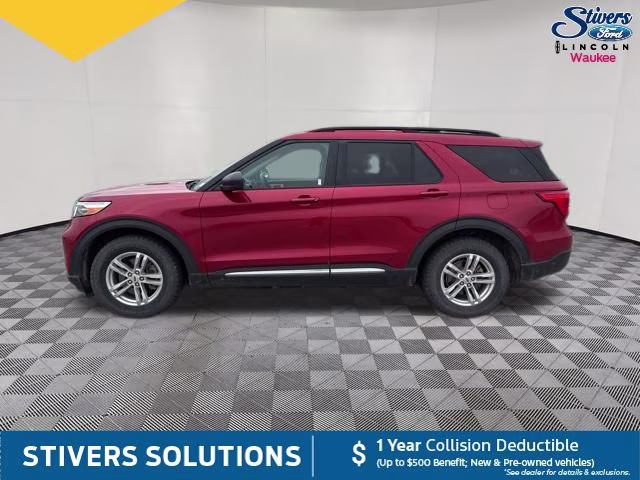 2021 Red Metallic Ford Explorer XLT 4X4 SUV