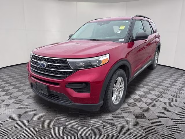 2021 Red Metallic Ford Explorer XLT 4X4 SUV