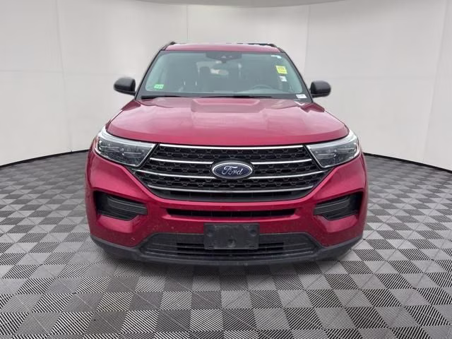 2021 Red Metallic Ford Explorer XLT 4X4 SUV