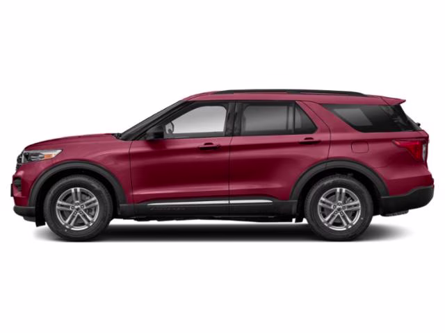 2021 Red Metallic Ford Explorer XLT 4X4 SUV