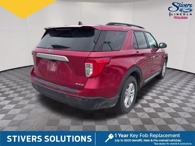 2021 Red Metallic Ford Explorer XLT 4X4 SUV
