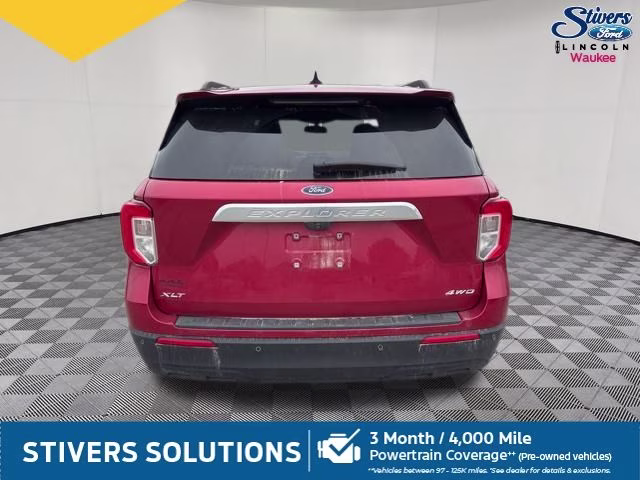 2021 Red Metallic Ford Explorer XLT 4X4 SUV