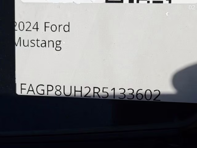 2024 Shadow Black Ford Mustang EcoBoost Premium RWD Convertible