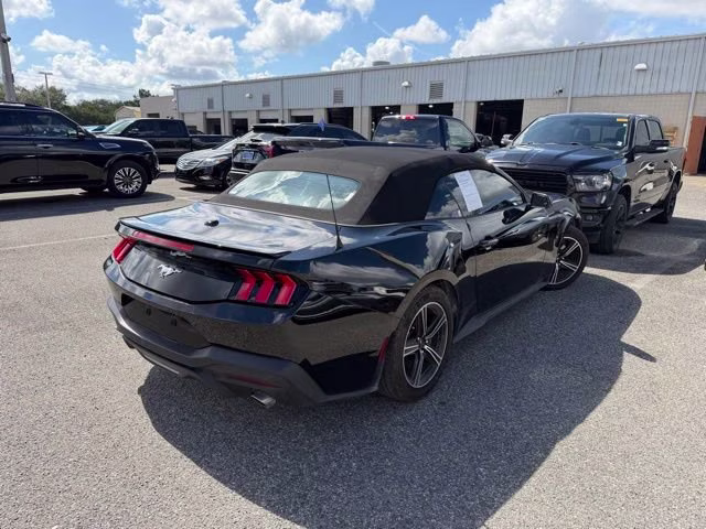 2024 Shadow Black Ford Mustang EcoBoost Premium RWD Convertible