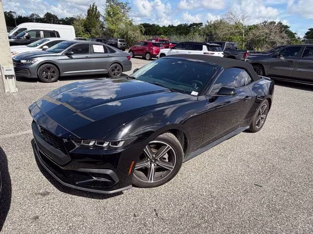 2024 Shadow Black Ford Mustang EcoBoost Premium RWD Convertible